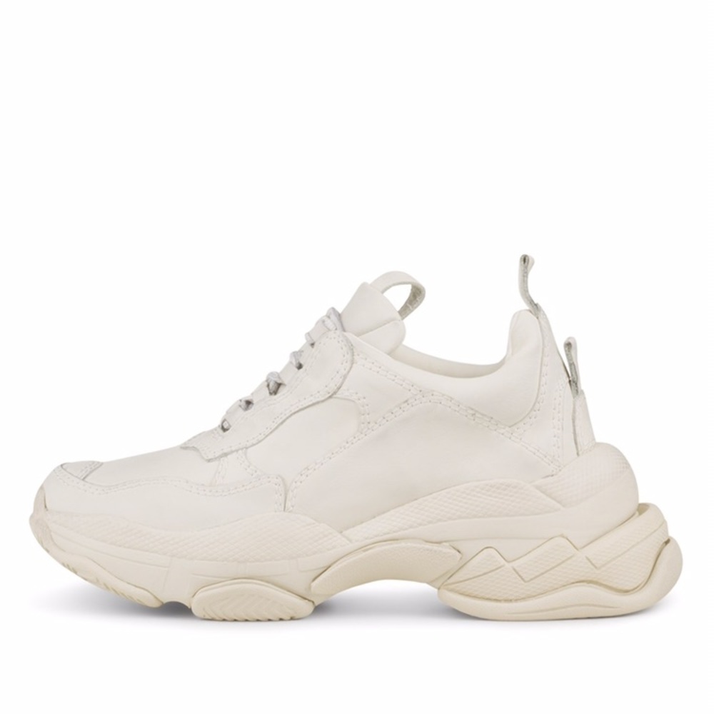 Jeffery Campbell lo fi off white leather chunky